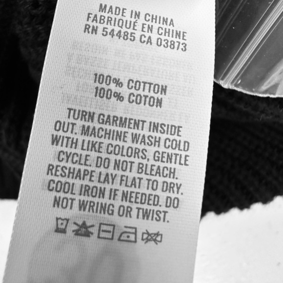 Aerie Henley Oversized Knit Cotton Sweater Black - Picture 12 of 12